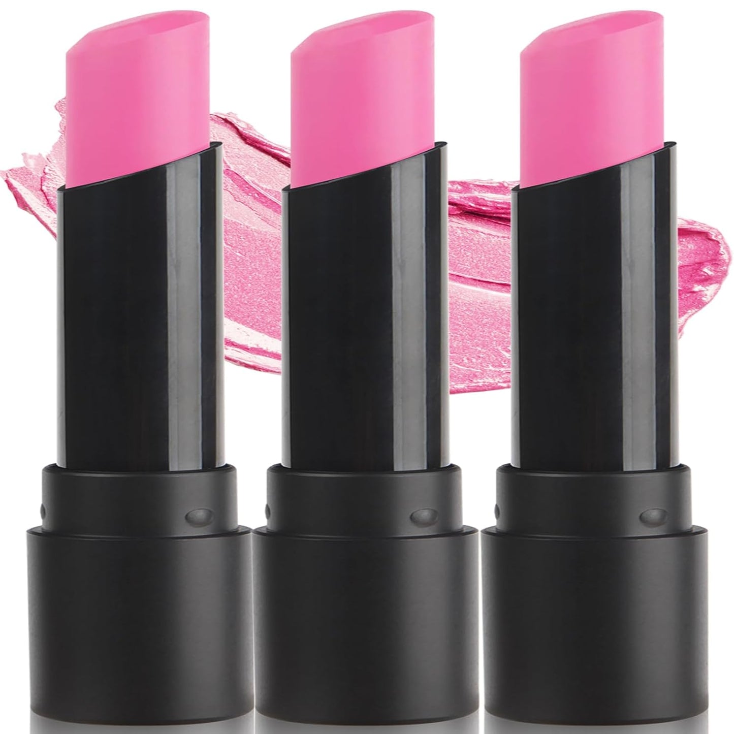 MEICOLY 3Pcs Pink Face Body Paint Stick for Halloween SFX Cosplay Makeup,Pink Accessories for Spirit Week,Eye Black Stick,Sweat Proof Waterproof Eye Black Baseball Softball Football Lacrosse