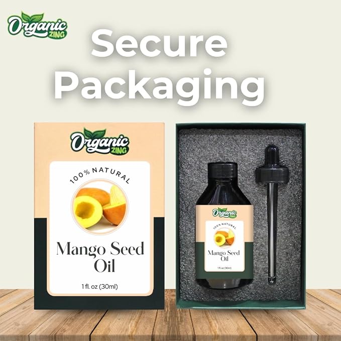 Mango Seed (Mangifera Indica) Oil | Pure & Natural Carrier Oil for Skincare, Hair Care & Massage-30ml/1.01fl oz