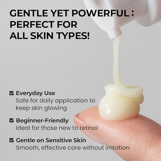 [SKIN&LAB] Retinol Repair Serum | Contains Vegan Retinol, Bakuchiol and Peptides| For Reduce Wrinkles & Fine Lines, Smoothing | Daily Facial Essence | For Sensitive Skin Type | 1.01 fl.oz