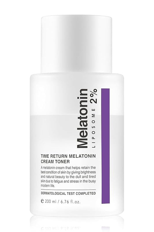 Time Return Melatonin Cream Toner | Moisturizing Facial Toner for Sensitive Skin | Clarifying & Calming Toner for Face | Hydrating Toner for Face | Toner Cream Skin Toner 6.76 fl oz