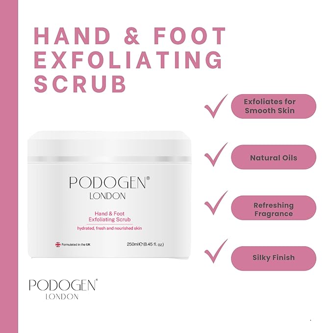 Hand & Foot Exfoliating Scrub, Hydrated, Fresh and Nourished Skin, Restores Softness to Hands and Feet, Infused with Natural Oils and Watermelon 8.45 fl. Oz.