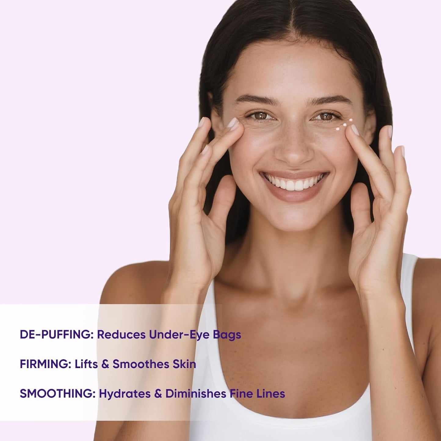 Eye Cream Anti Aging, 5% Mate Caffeine Dark Circle Under Eye Cream with Roller, Eyes Bags Treatment for Men, Undereye Dark Circles Puffy Eye Bag Remover for Tightening Wrinkle Puffiness 0.71 OZ