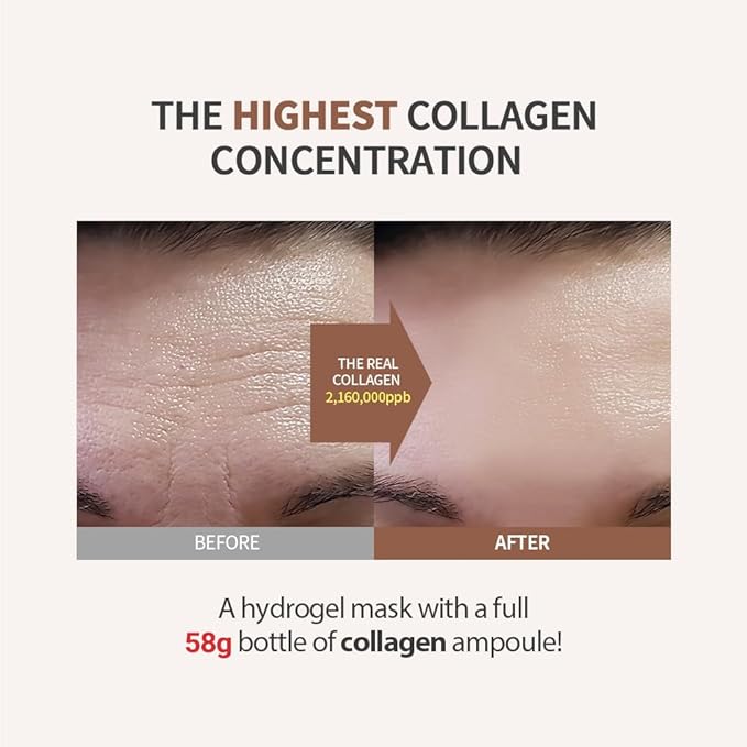 Deep Collagen Lifting Mask,Hydrating Overnight Collagen Face Mask,Facial Sheet Masks with Low Molecular Weight Collagen for Lasticity, Firming,And Moisturizing (4pcs)