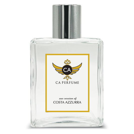 CA Perfume Impression of Costa Azzurra For Women & Men Replica Fragrance Dupes Eau de Parfum Spray Bottle 3.4 Fl Oz/100ml