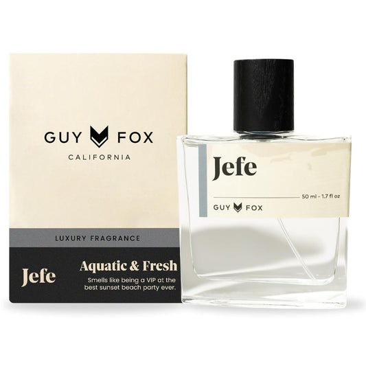 GUY FOX - Jefe - Cologne For Men | Mandarin Orange, Sea Notes & Oakmoss | Fresh, Aquatic Men's Cologne | Men's Fragrance | 1.7 Fl Oz