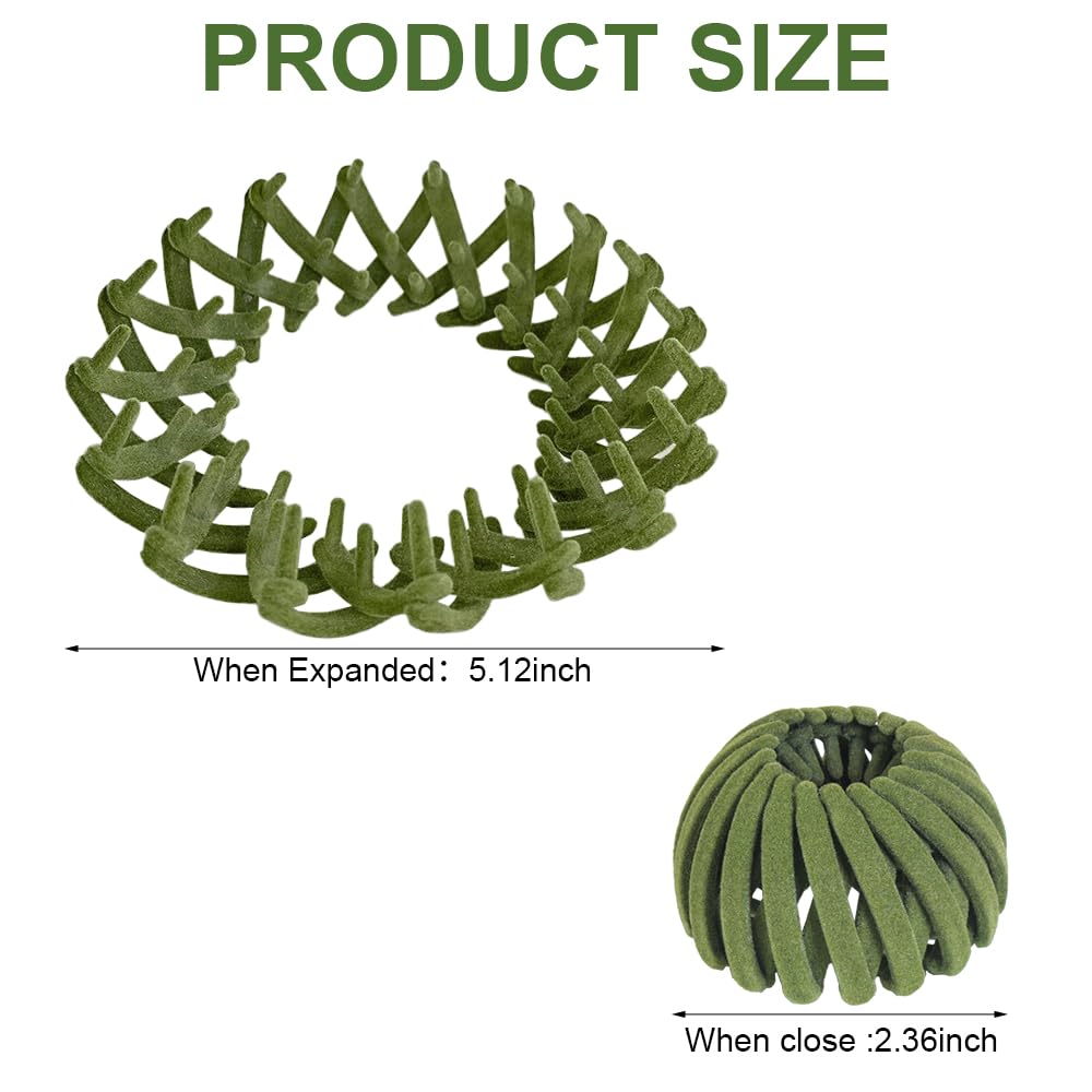 Birds Nest Hair Clips - Hair Claw Clamps Bun Makers Expandable Ponytail Holder Comb Hair Bands Hair Accessory for Women Ponytail Holders Claw Clips