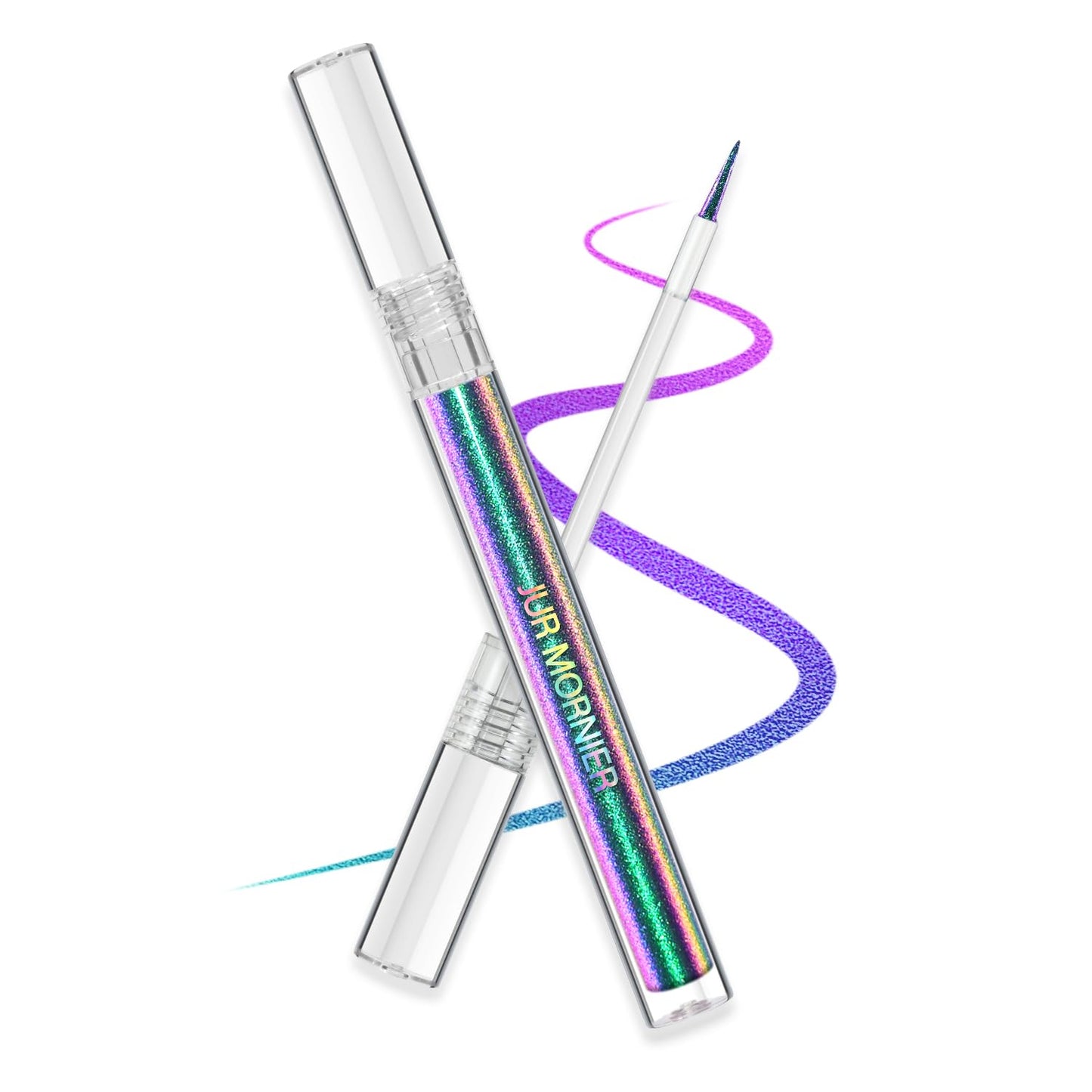 Multichrome Liquid Eyeshadow,Chameleon Eyeliner Colorful Eye Freckle Pen,Metallic Holographic Waterproof Long Lasting Smooth High Pigment Eyeshadow Highlighter Halloween Party Makeup(#604)