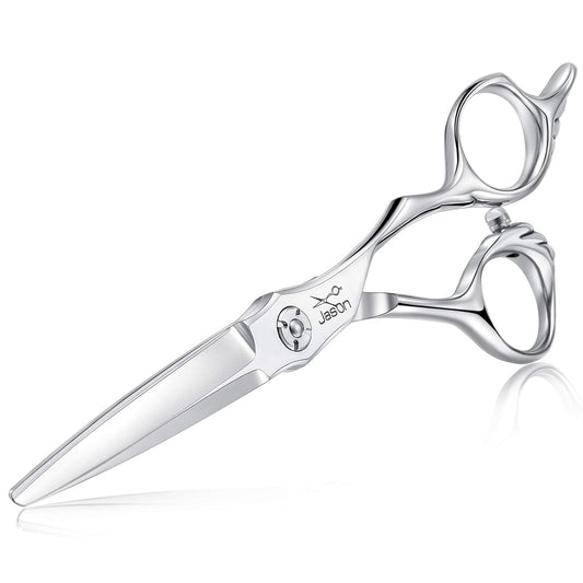JASON 6" Hair Cutting Scissors with Ultimate Sharp Sword Blade, Professional Haircut Scissor Hair Trimming Shear for Barber, Hairdresser, Stylist, Women and Men, Japanese 440C Stainless Steel