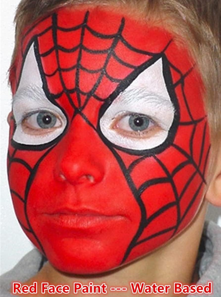 Go Ho Red Face Paint Stick,High Pigment,Water Based Cream Red Face Body Paint Washable for Halloween Cosplay SFX Devil Clown Makeup