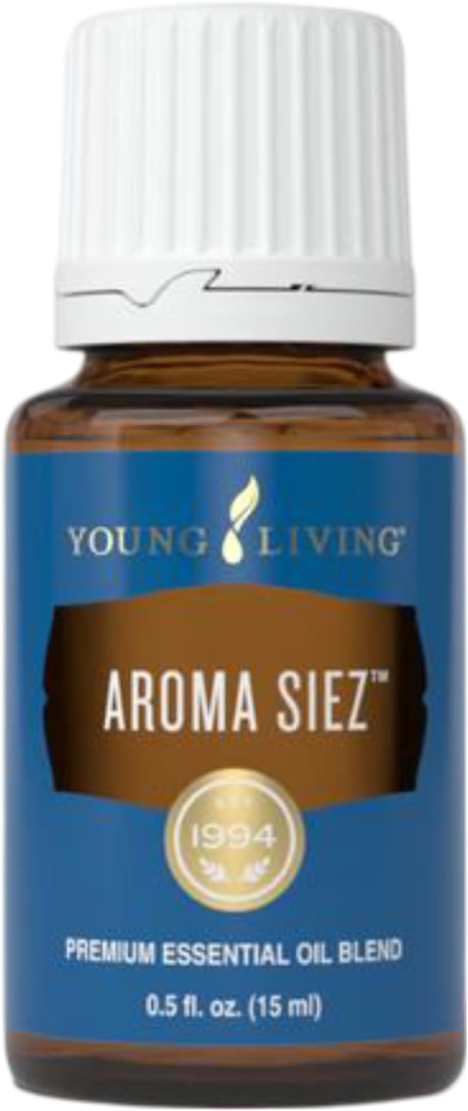 Young Living Aroma Siez Essential Oil 15 ml - Contains Antioxidants , Immune Support , Floral Flavor for Tea , Calming Aroma and Provides Soothing Comfort for Fatigue Muscles