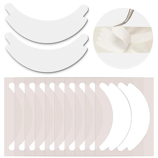 LLBA Biogel Eye Pads for Lash Extensions, Soft Sticky Under Eye Patches for Sensitive Skin, Eyelash Perm Lamination, Lash Extension Remover Supplies (10 Pairs, Style 3)