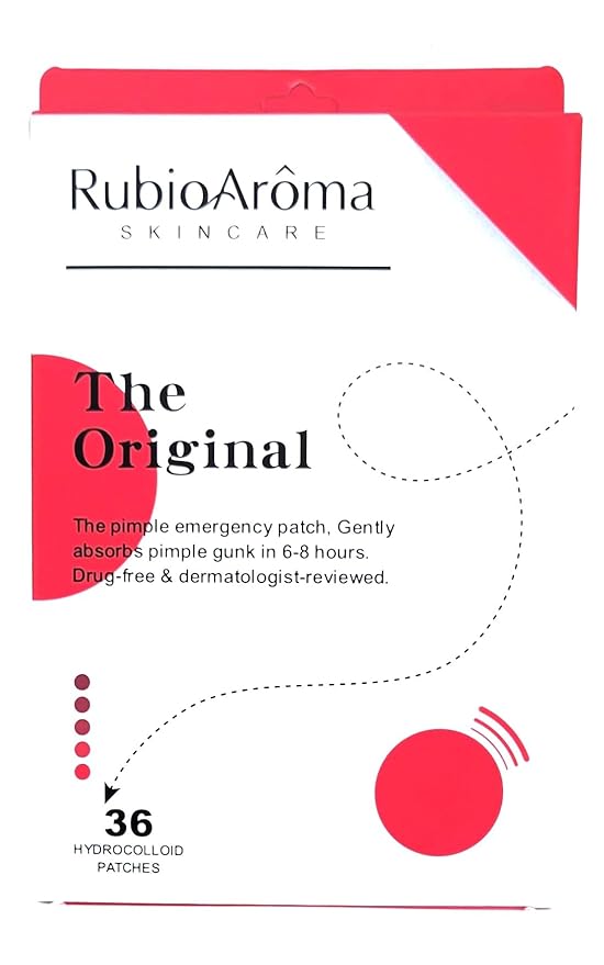 Hydrocolloid Acne Pimple Patch for Covering Zits and Blemishes, Spot Stickers for Face and Skin, Vegan-friendly and Not Tested on Animals (36 Count)