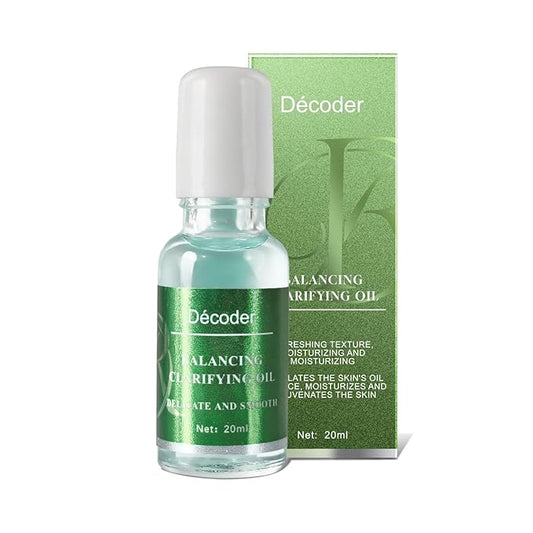 Decoder Oil Control Eye Serum Oil - Eye Skin Care Essence with Lavender Oil, Jojoba Oil, Squalane, Shea Butter, and Meadowfoam Oil - Purifying and Balancing Formula