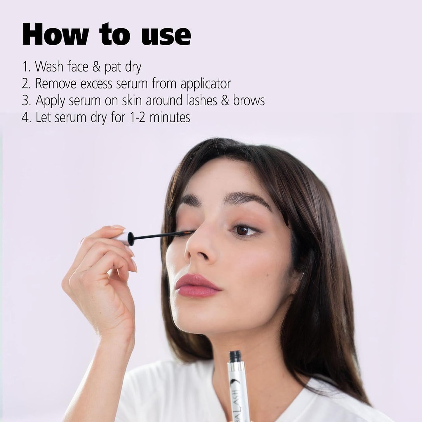 DABALASH Professional Eyelash & Eyebrow Growth Serum with Castor Oil – Promotes the Appearance of Naturally Longer, Fuller, Thicker & Stronger Lash + Brow Hair – Combo Love 2 Pack, 2 * 0.18 oz