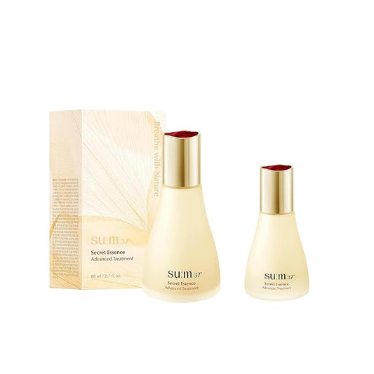 SU:M Secret Essence(2.71 fl oz) + Secret Essence (1.01 fl oz) - Korean skin care, Skin Barrier Repair Hydrating Serum for Face, Moisturizer, Facial Serums