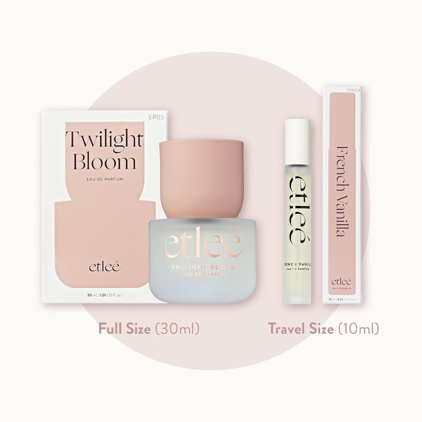 Twilight Bloom Eau de Parfum 1.01oz, Long Lasting Perfume Inspired by CH Good Girl, Floral Notes With Vanilla, Almond, Amber, Sandalwood, Citrus & Jasmine, Luxury Fragrance for Women & Men