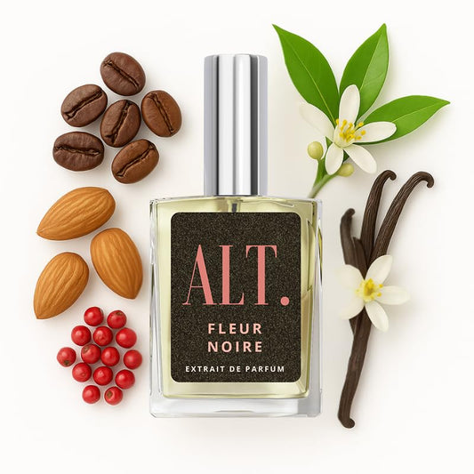 ALT. FRAGRANCES Fleur Noire 60ml Inspired by BlackOpium Extrait de Parfum Long Lasting Perfume for Women, Signature Scent Women’s Fragrance