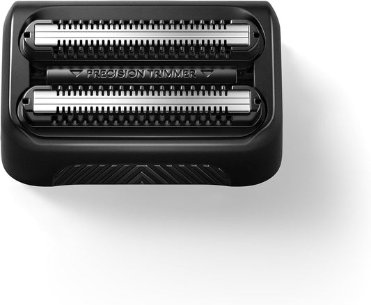 MANSCAPED® The Chairman™ PRO Men’s Replacement Stubble Trimmer Blade - SkinSafe® Stainless Steel Trimmer Blade for Face Shaver, with 2 Length-Setting Combs, Magnetic Blade Head Attachment (1-Pack)