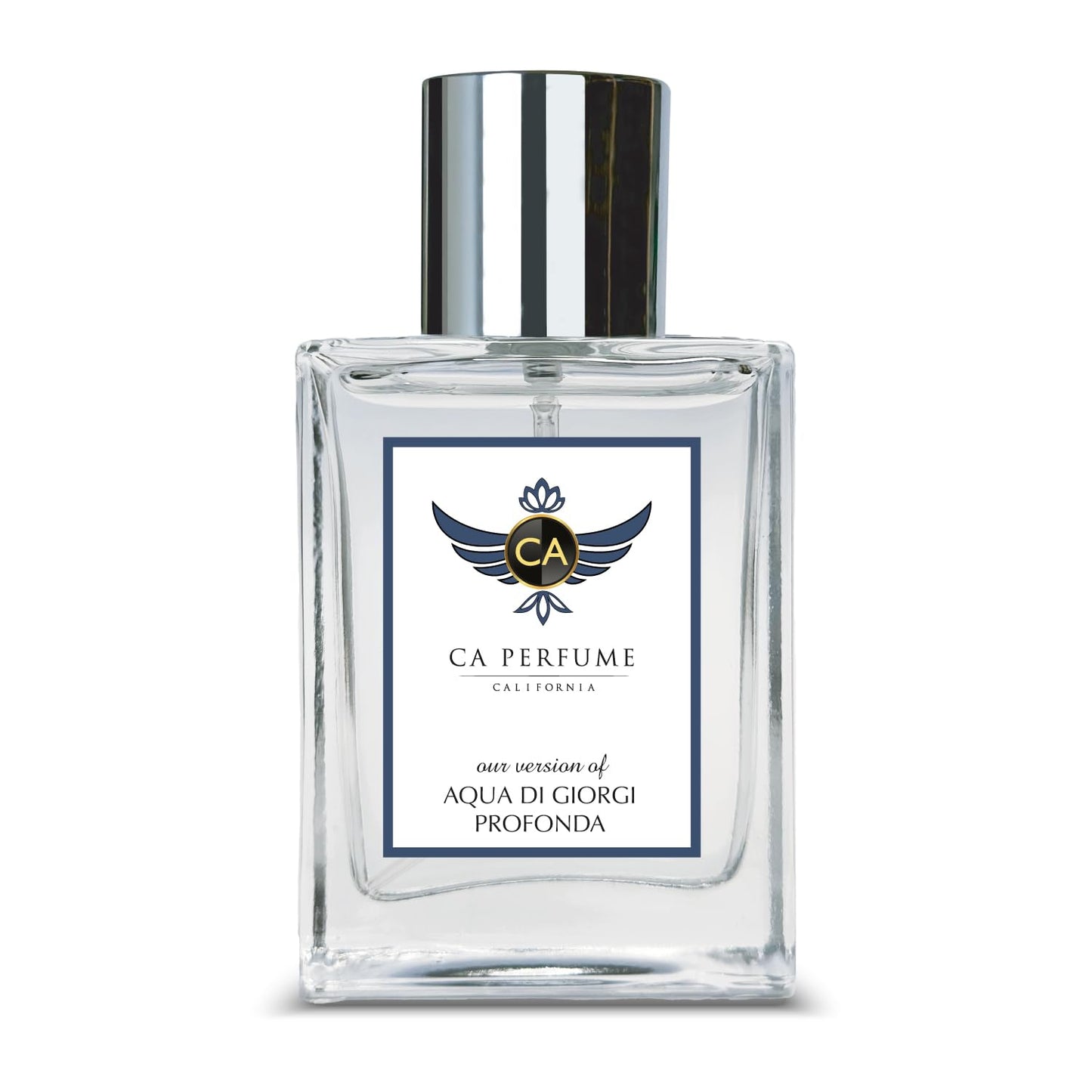 CA Perfume Impression of Aqua Di Giorgi Profondo for Men Aromatic Fougere Fragrance Long Lasting Mens Cologne Eau De Parfum 1.7 Fl Oz 50ml