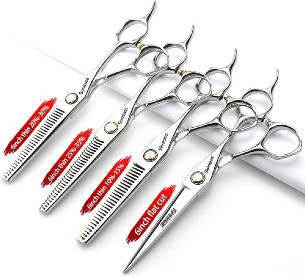 6-inch professional hair clipper set, stainless steel scissors, stable feel