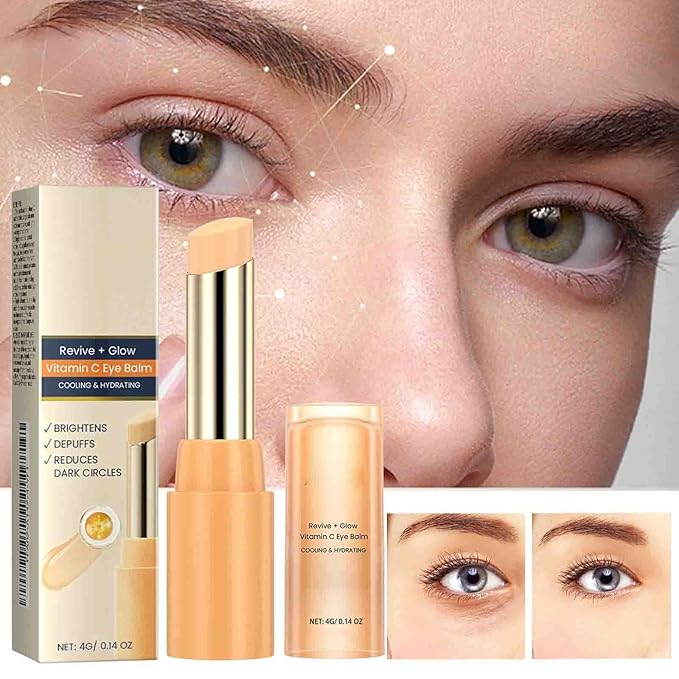 3pcs Revive + Glow Vitamin C Eye Balm, Revive and Glow Vitamin C Eye Balm, Hydrating Eyes Cream, Improve Dark Circles, Reduces Puffiness, Evens out skin tone (3)