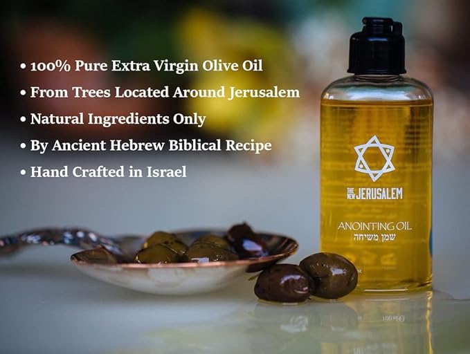 Balm of Gilead Anointing Oil from Israel, Holy Spiritual Oils Bottles from Jerusalem Blessed, Handmade with Natural Ingredients and Blessed for Wedding Ceremony, Religious Use, 0.34 Fl Oz