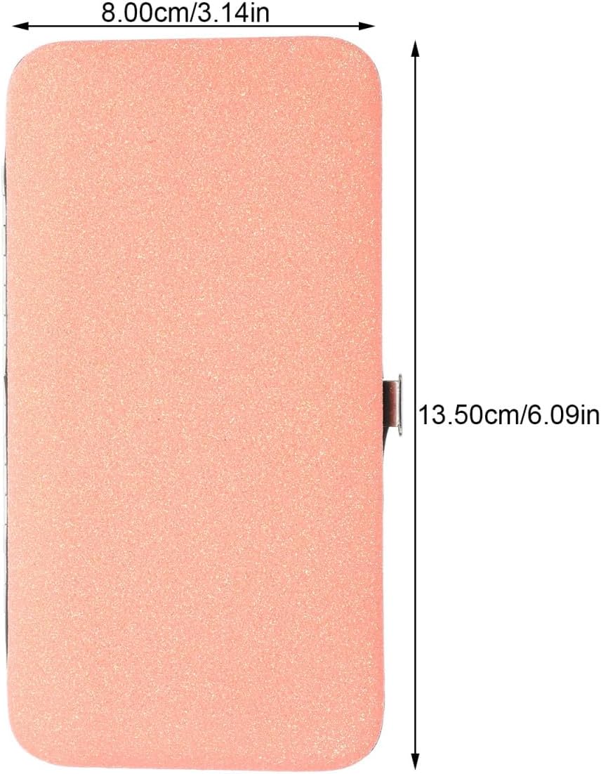 DOITOOL Eyelash Tweezers with Magnetic Closure Storage Case Portable Lash Extension Tweezer Organizer Compact for Travel and Daily Use