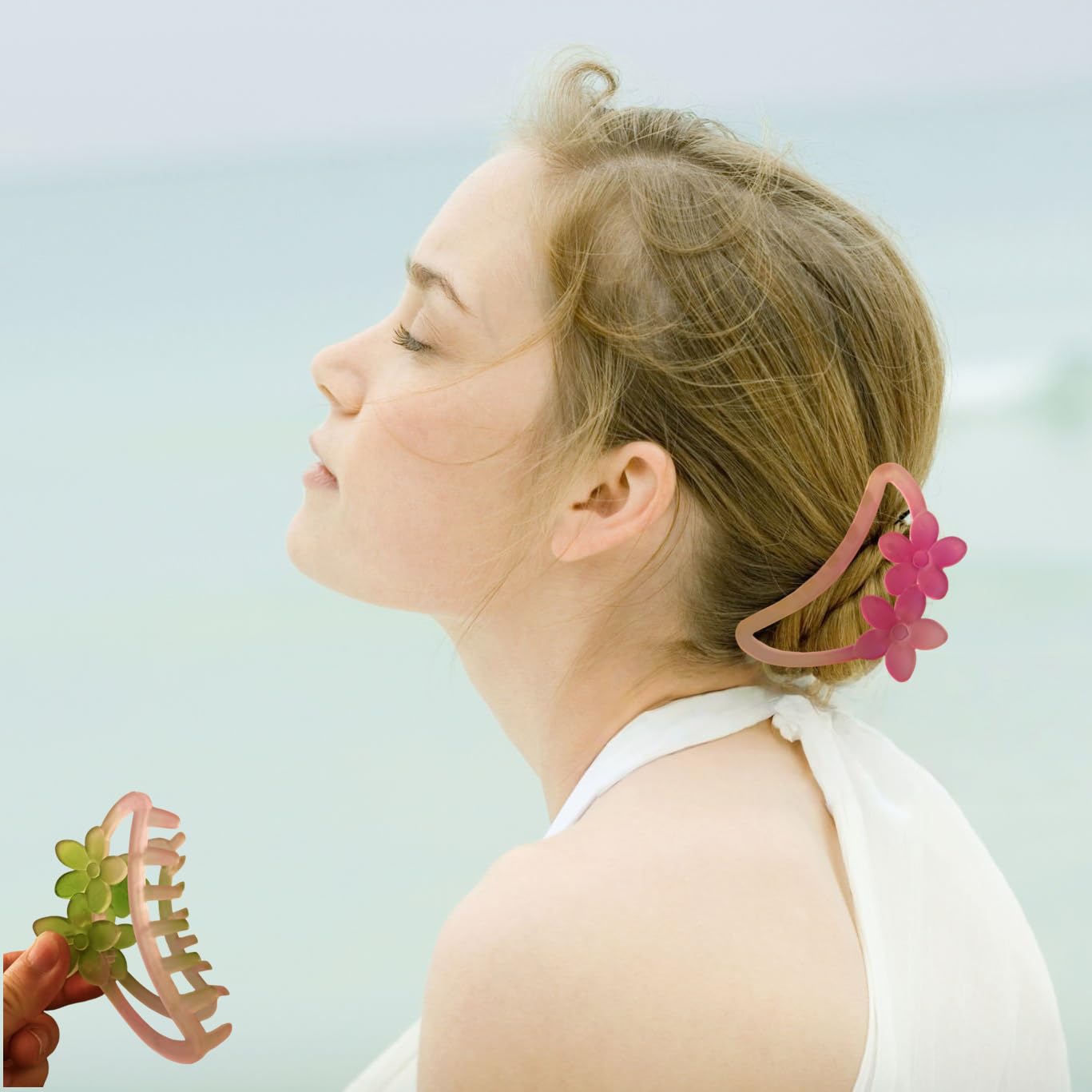 Hair Clip Claw Clips for Women and Girls, Non Slip Strong Hold Hair Clips for Thick Hair, Medium Hair 4 Colors