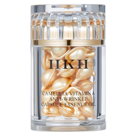 HKH Retinol + HPR Serum for Face - Anti-Aging Wrinkle Night Retinol Capsules, Peptide Serum for Women, Reduce Fine Lines, Tighten Sagging Skin, Fragrance-Free, Alcohol-Free & Non-Greasy