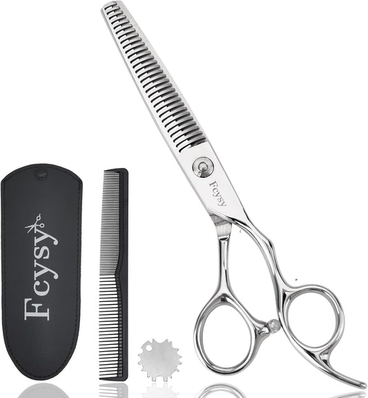Thinning Shears for Hair Cutting, Fcysy Professional 6 in Seamless Hair Thinning Scissors, Barber Texturizing Shears Blending Scissors for Trimming Hair with 10–15% Thinning Rate