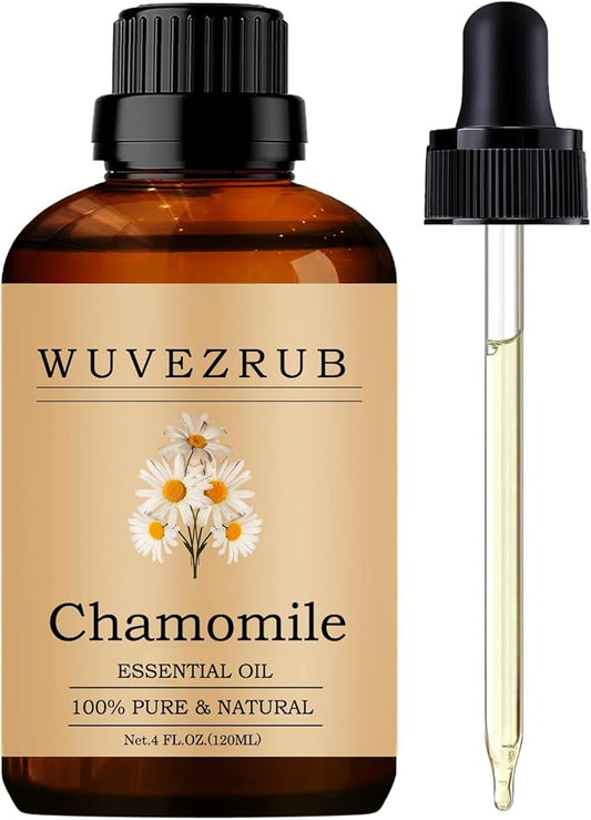 Chamomile Essential Oils 120ML, Pure Chamomile Essential Oil for Aromatherapy Diffuser - 4 Fl Oz