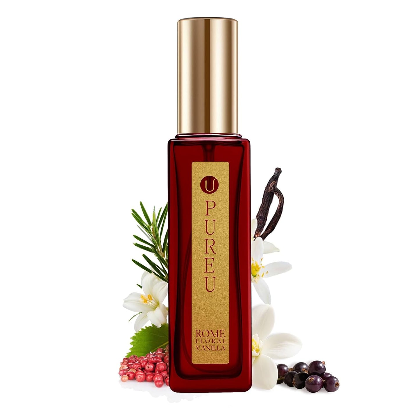 Vanilla Perfume for Women - Sweet Vanilla, Fruity, Cashmeran Wood, Jasmine Floral - Eau de Parfum Long Lasting Perfumes Travel Size Extrait de Parfum, 20ML/ 0.7 fl (Rome Perfume)