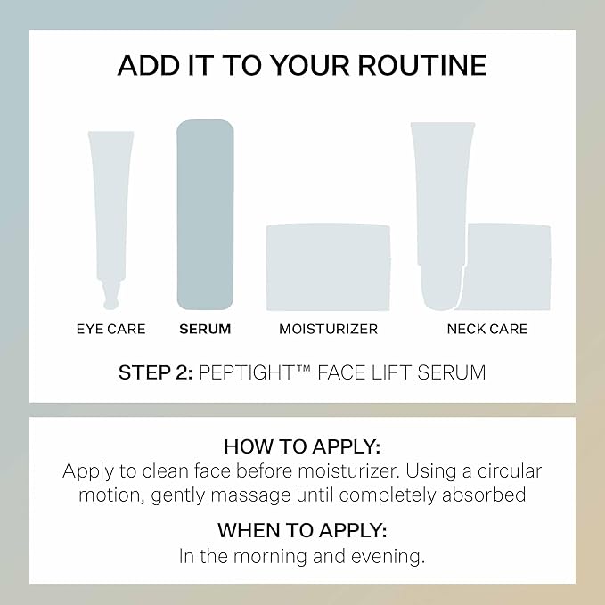 StriVectin Tighten and Lift Peptight Face Lift Serum with Tightening and Brightening Peptides for Wrinkles, Under Eye Bags and Puffiness, 30 mL