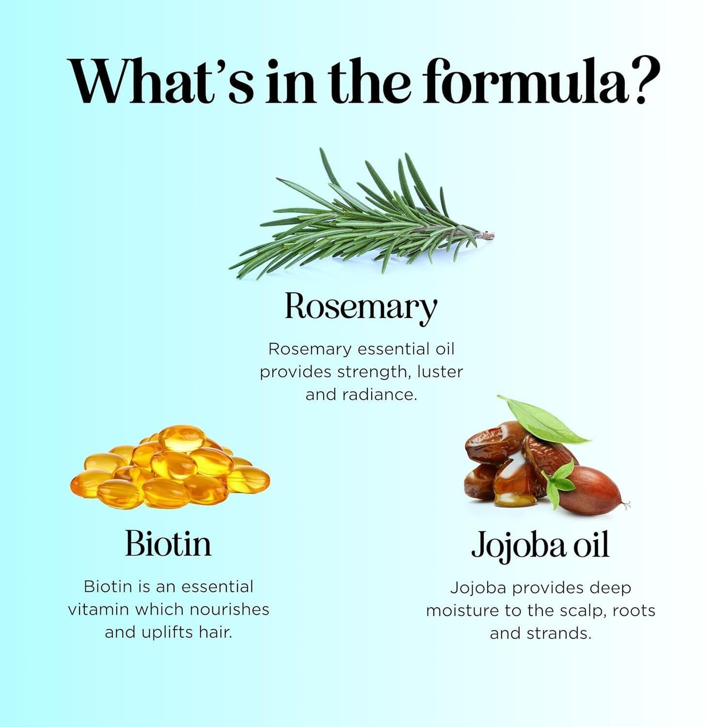 Rosemary Biotin Shampoo and Conditioner Set - Volumizing Shampoo and Conditioner for Thinning Hair for Women & Men with Nourishing B Vitamins - Color Safe Sulfate Paraben & Silicone Free (16 Fl Oz)