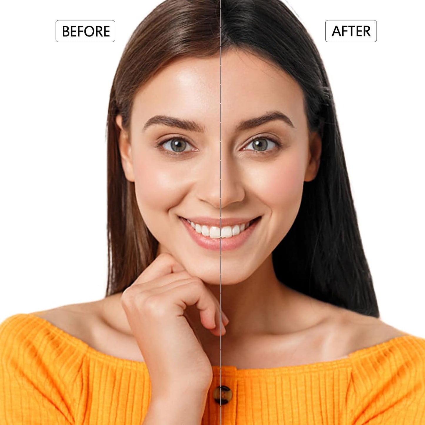 Natural Black Hair Shampoo, Hair Dye Shampoo 3 in 1, Shampoo Para Canas for Men Women, Hair Dye 100% Gray Coverage for All Hair Types 16.9 Fl Oz (Black)