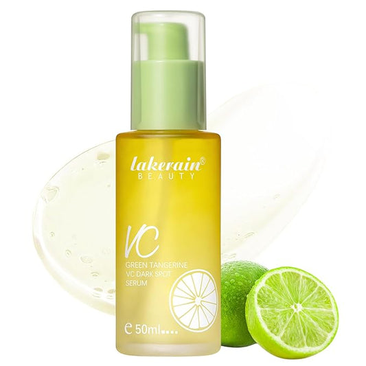 NICEFACE Green Tangerine Vitamin C Face Serum - Facial Serum with Vitamin C, Niacinamide & More - Brightening Serum for Dark Spots, Balancing Skin Tone, and Lightening Acne Marks (50ml), transparent