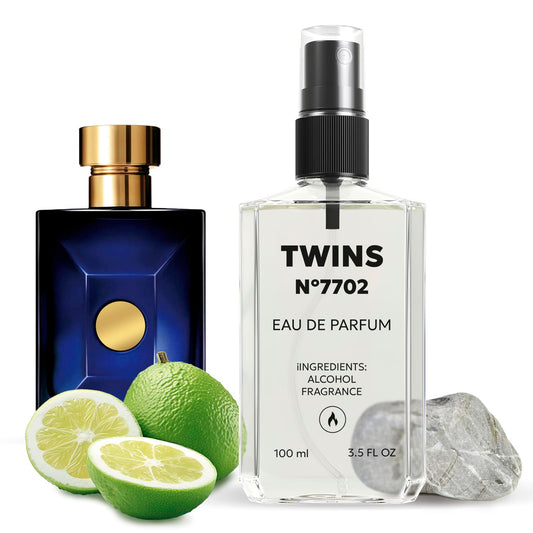 TWINS Impression of Dylan Blue | Perfume for Men Eau de Parfum | No.7702 | 3.4 Fl Oz / 100 ml