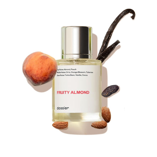 Dossier - Fruity Almond - Eau de Parfum - Perfume Luxury - Pure Infused - Paraben Free - Vegan - For Women - Fragrance 1.7 0z (Spray 50ml)