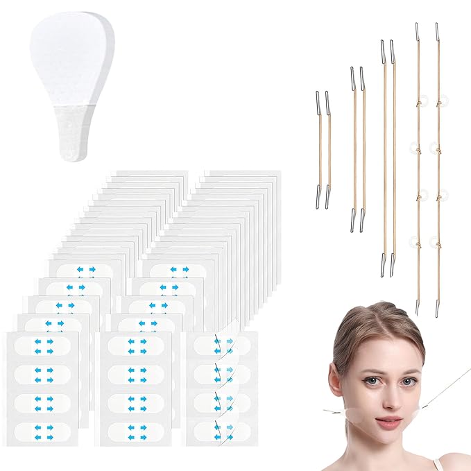 160PCS Invisible Face Lifting Tape ,neck less,eye lift tape,Eye Wrinkles,Neck Tape,Instant Lift, Wrinkle-Free,Creates A vShaped Face，Comfortable and Reusable Anti Aging Solution,Essential for Beauty