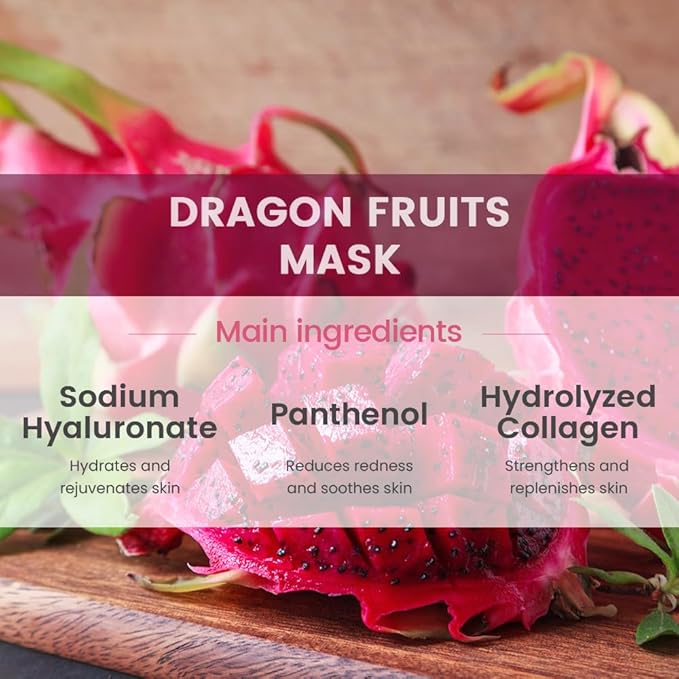 Face Sheet Mask Skincare,Hydrating Spa Face Mask For Sensitive Skin,Moisturize,Nourish for All Skin Types,Natural Skin Care Spa Face Mask for Women Men Girls,Pack of 6