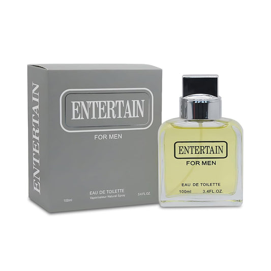 Entertain Men's Perfume–Dynamic & Charismatic Fragrance with Fresh Citrus,Spicy Accents,and Woody Notes Eau de Toilette 100ML for All Skin