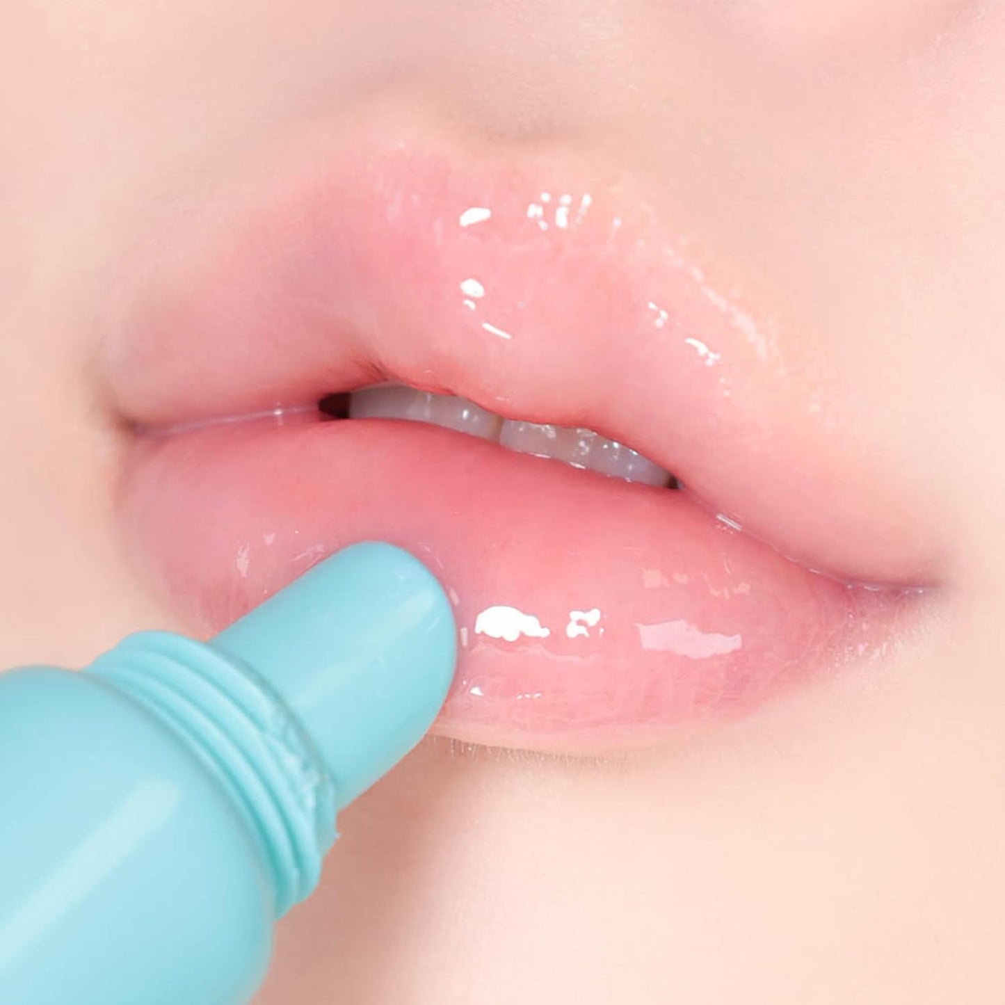 Amuse SEOUL Care Tint Lip Balm Keyring (01 Rice) | Hydrating Lip Balm + Keychain, Rice Extract & Multi-Peptide Complex, Clear Glossy Finish | 0.21 oz