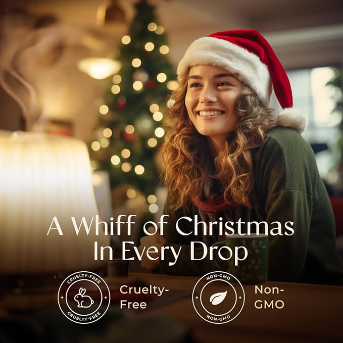 Gya Labs Holiday Fig Essential Oil Blend for Diffuser - Holiday Essential Oils for Skin - 100% Pure Natural Blend of Pine Needle, Palmarosa, Ho Wood, Bay Laurel Leaf & Vanilla (0.34 Fl Oz)