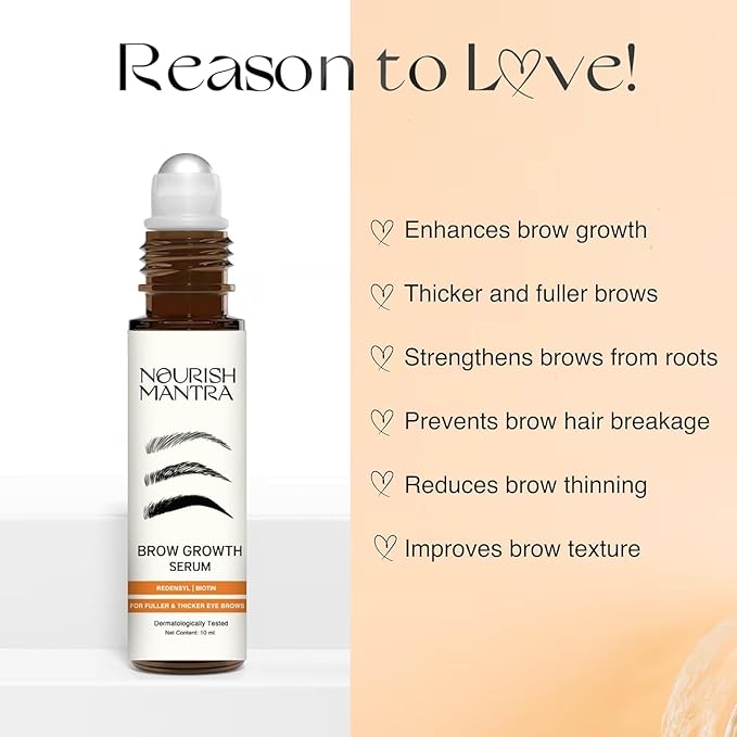 Nourish Mantra Eyebrow Growth Serum 10 ml and Advanced Hair Regrowth Serum 50ml