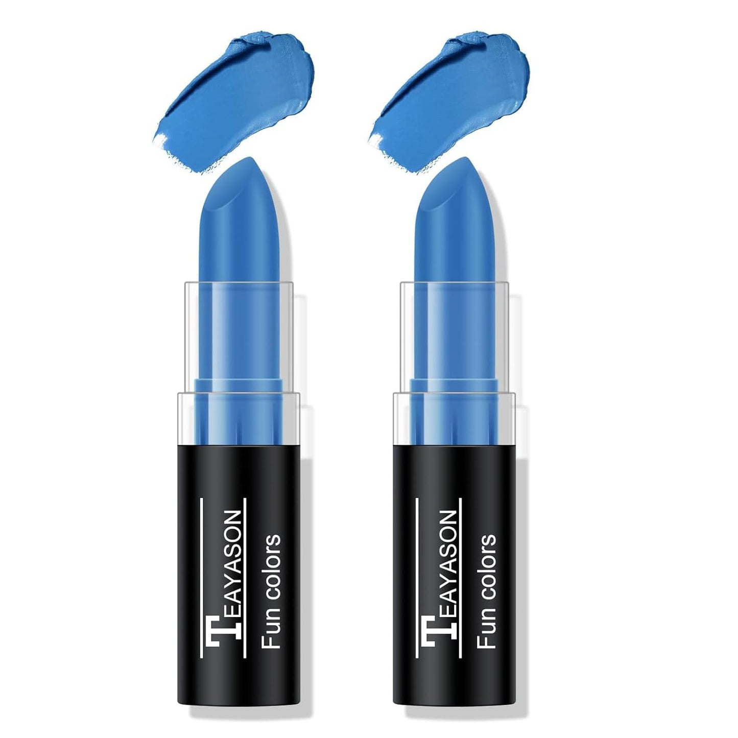 2Pcs Blue Face Body Paint Stick Eye Black, Makeup Paint Eyeblack for Baseball/Football/Halloween/Cosplay Party Makeup Cream Face Body Paint Easy to Blend