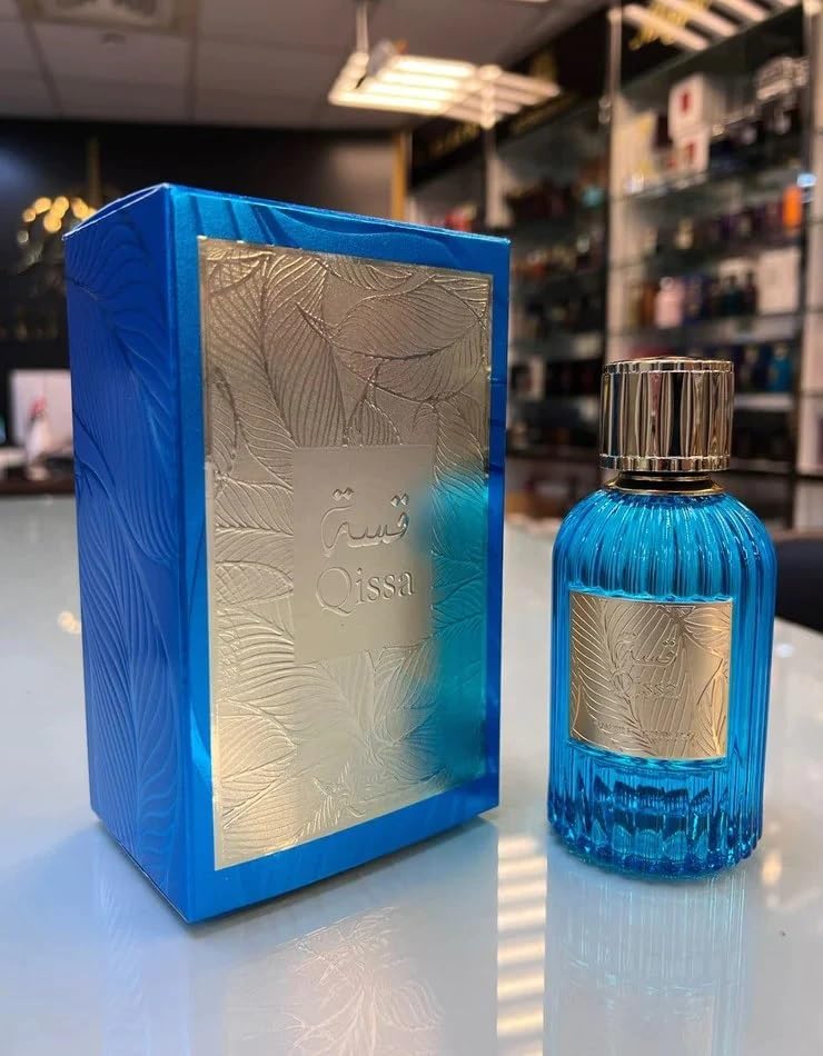 Paris Corner Qissa Blue EDP 3.4 Fl Oz Unisex Long Lasting Scent Fragrance Perfumes
