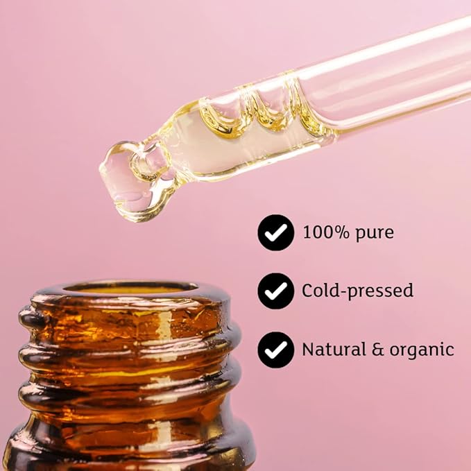 Aduna Moringa Oil - 100% Organic - 3.4fl oz Pure Moringa Oil - Unrefined Cold-Pressed Body, Hair & Face Oil - Best for Fine Lines and Moisturizing - Antioxidants