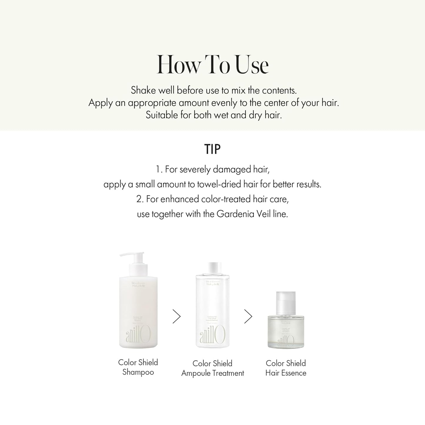 ANILLO Gardenia Veil Color Shield Hair Essence – Lightweight Leave-In Treatment for Color-Treated Hair – Shine Boost, Damage Repair, Color Fixing System, Floral Scent – (50ml / 1.69 fl. Oz)