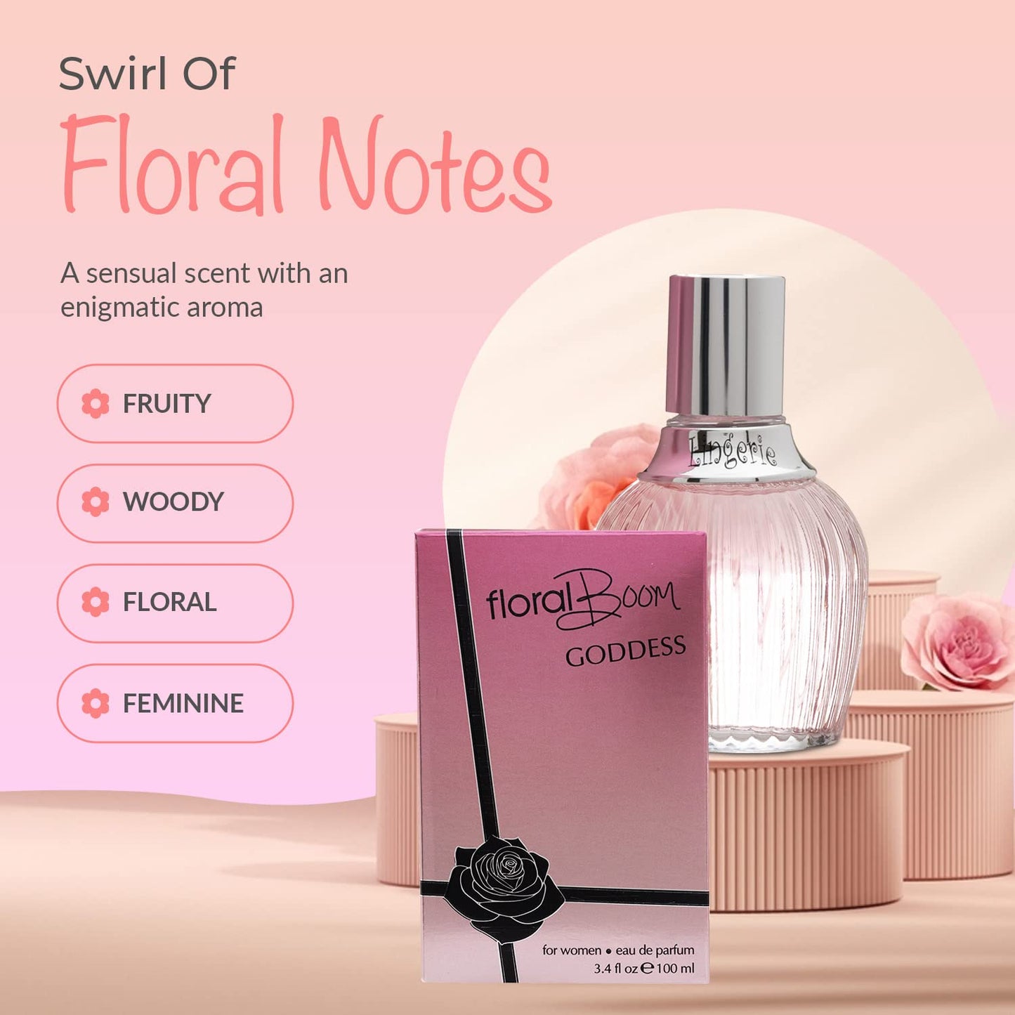 Perfume for Women – INSPIRED by A WORLD RENOWNED WOMEN'S PERFUME – Smoky Spice, Cassis, Jasmine, Vanilla – Warm, Sweet, Floral, Long-Lasting Eau De Parfum 3.4 oz