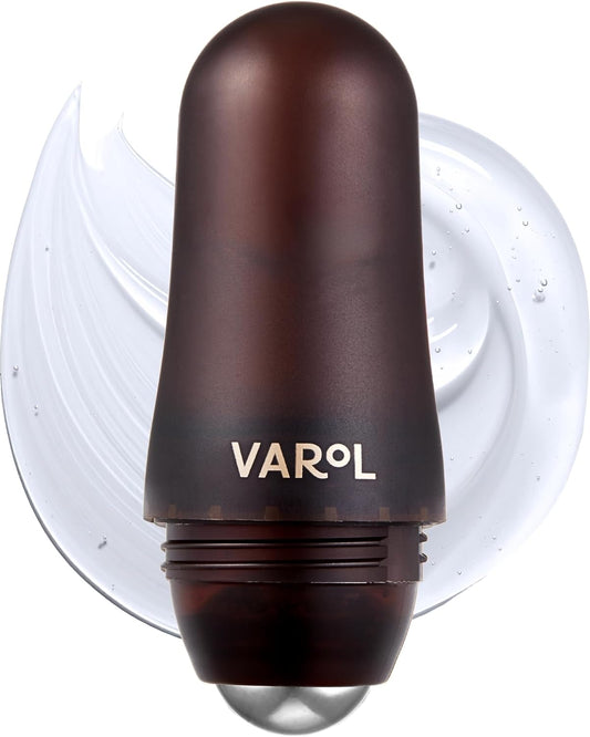 Ice Roll Serum - Cooling Serum with Face Massager Roller for Under Eye Bags, Puffiness, Dark Circles, Bakuchiol & Collagen for Wrinkles, Anti Aging, Firming - Korean Skin Care, 1.69 Fl Oz (50ml)